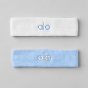 Glow Sweatband (2-Pack) - Seashell Blue/White