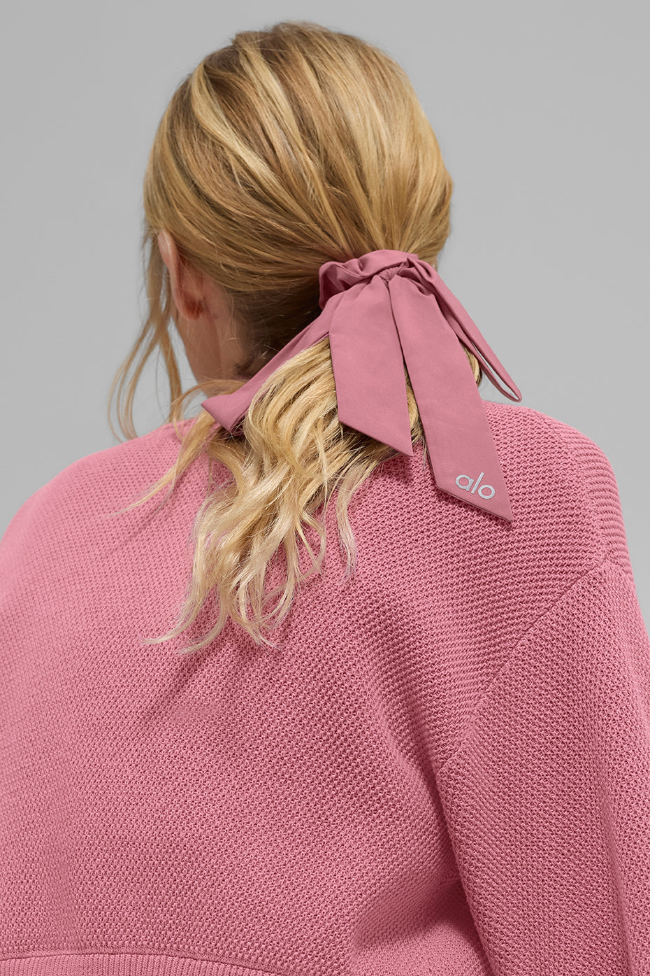 Love Knots Tie Scrunchie - Pink Wild Rose - Image 2