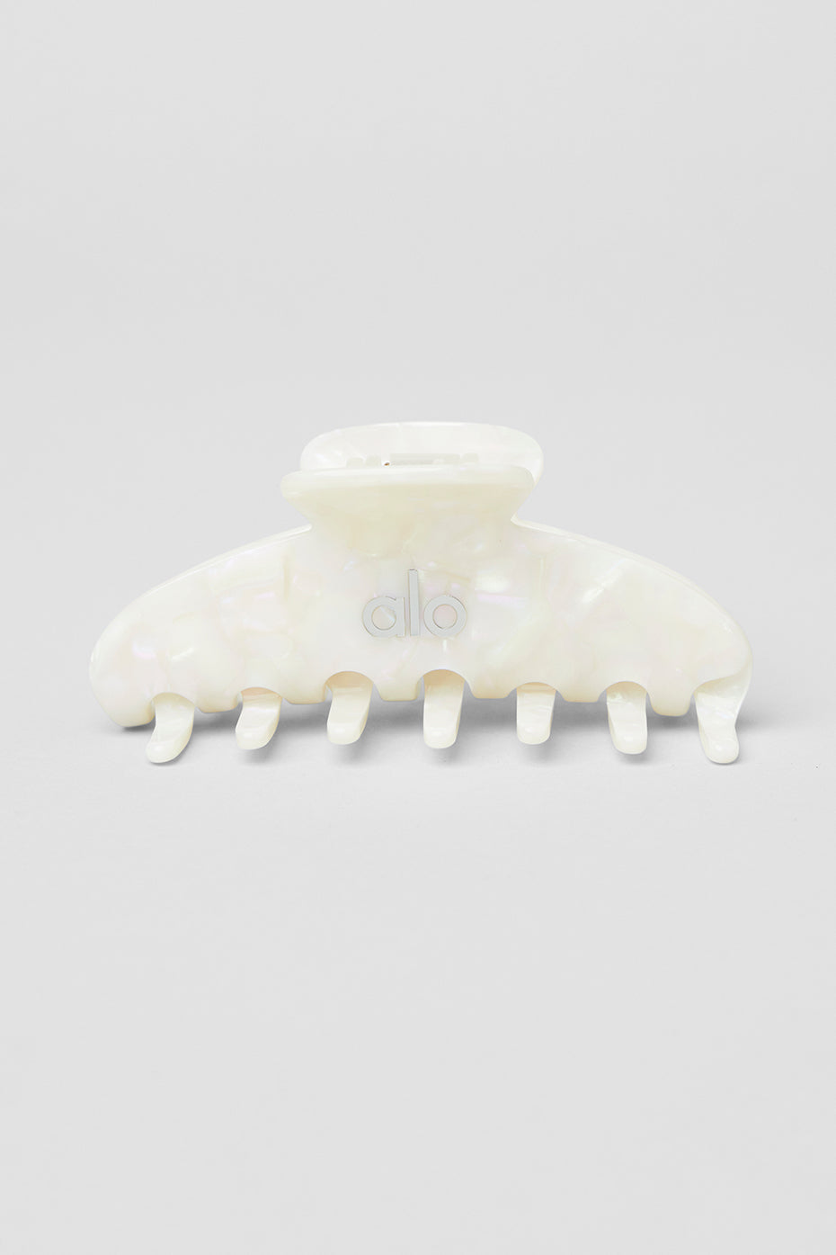 90's Claw Clip - White Pearl - Image 2