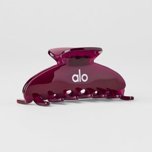 90's Claw Clip - Burgundy Clear