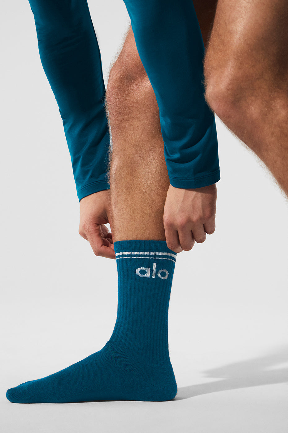 Unisex Throwback Sock - Eclipse Blue/White - Image 3