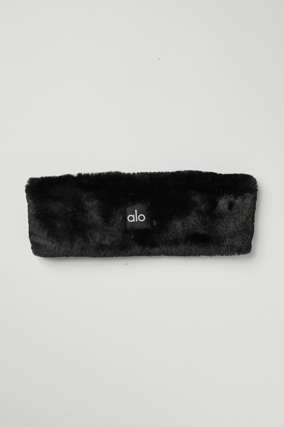 Faux Fur Ear Warmers - Black - Image 2