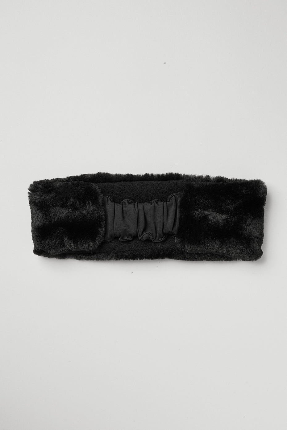 Faux Fur Ear Warmers - Black - Image 3