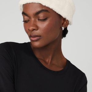Faux Fur Ear Warmers - Ivory