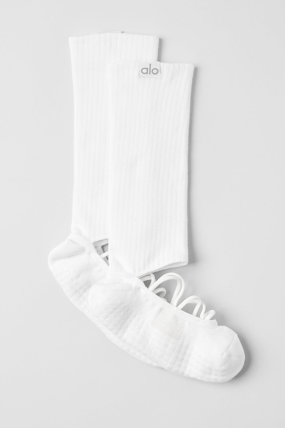 Women's Strappy Siren Grip Sock - White - Image 3