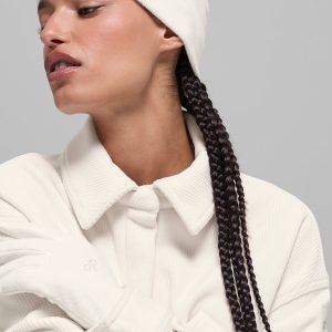 Performance Fleece Beanie - Ivory/Ivory