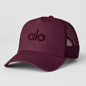 District Trucker Hat - Burgundy