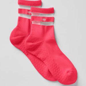 Women's Pulse Grip Sock - Candy Red