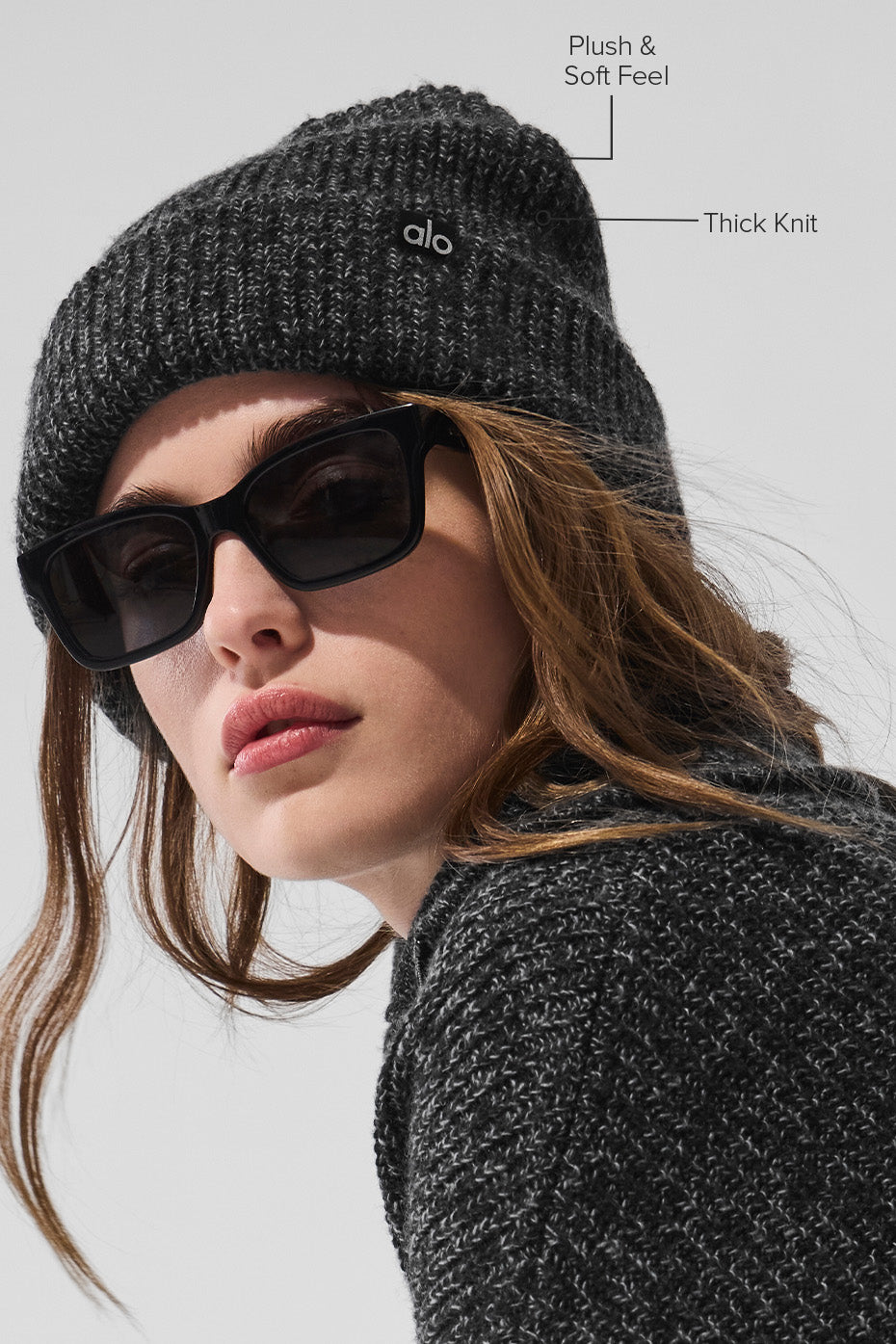 Marl Beanie - Black Marl - Image 2