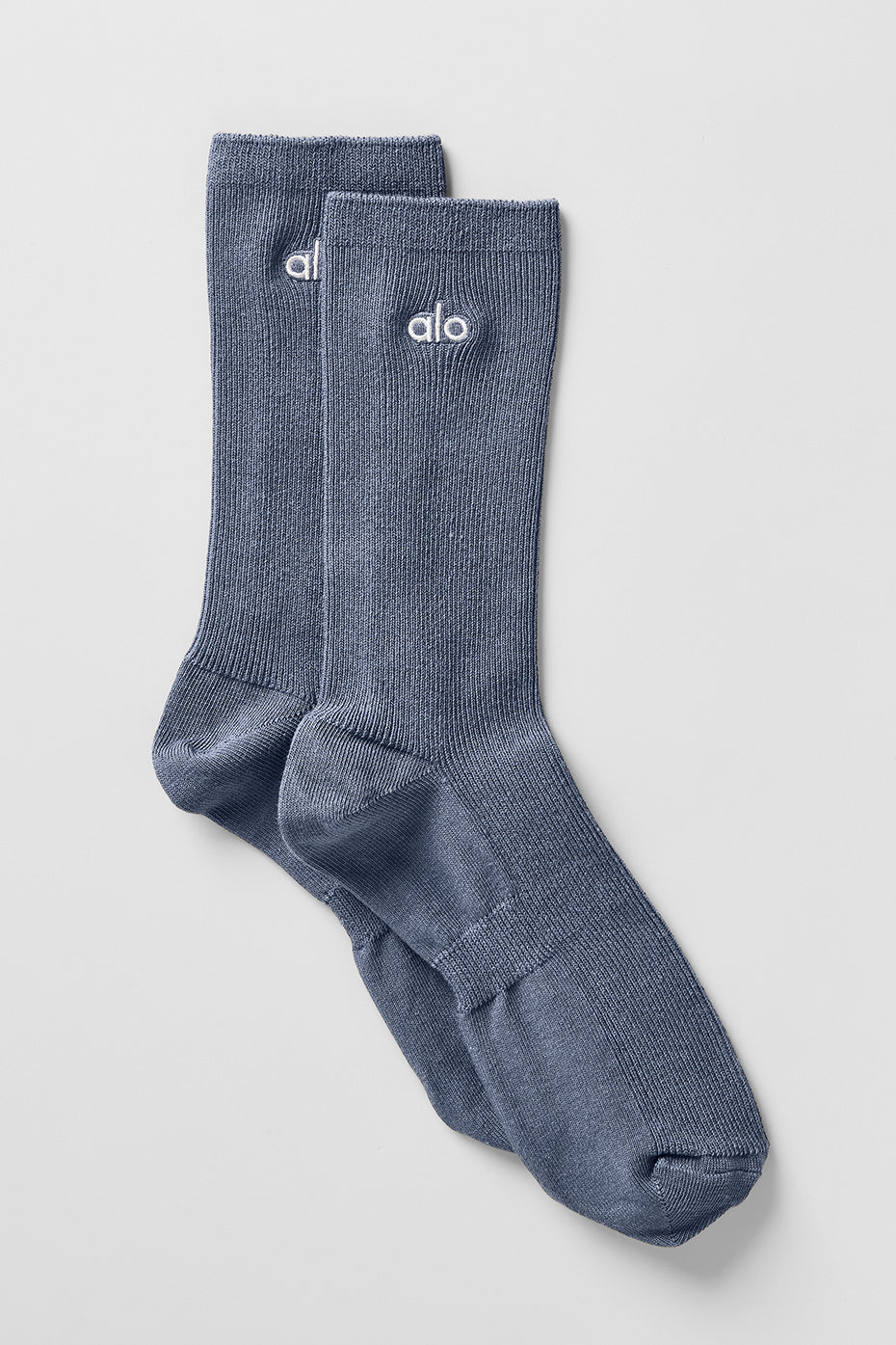 Unisex Half-Crew Understated Sock - Bluestone