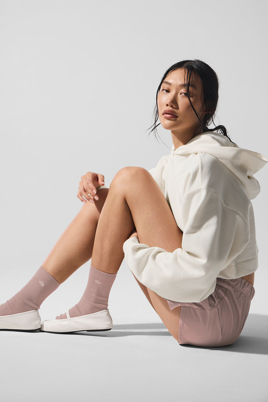 Unisex Half-Crew Understated Sock - Taupe - Image 2