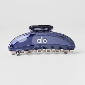 Acrylic Illusion Claw Clip - Bluestone/Chrome