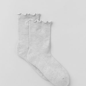 Women's Lettuce Edge Sock - Athletic Heather Grey