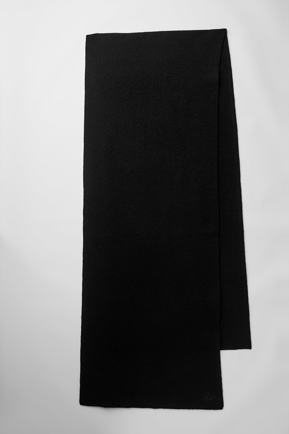 Merino Wool Oversized Scarf - Black - Image 4