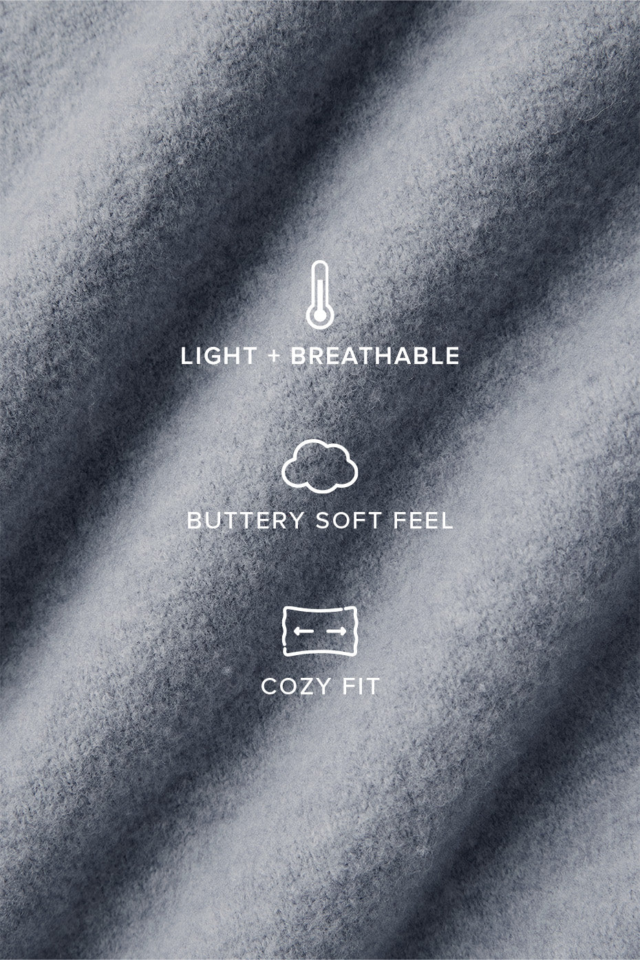 Merino Wool Oversized Scarf - Hazy Heather Grey - Image 2