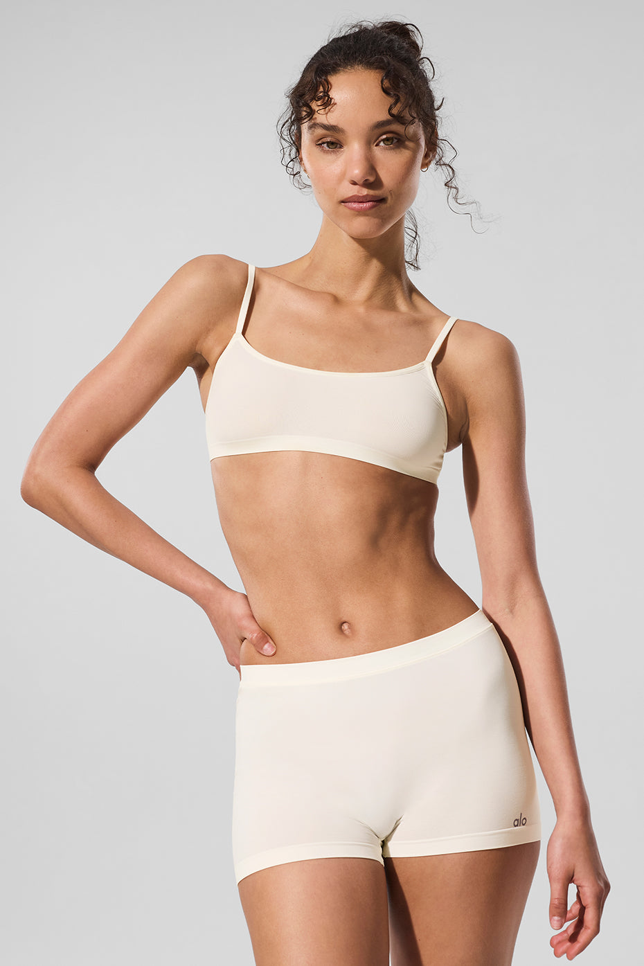 Sheer Glow Boyshort - Ivory - Image 2