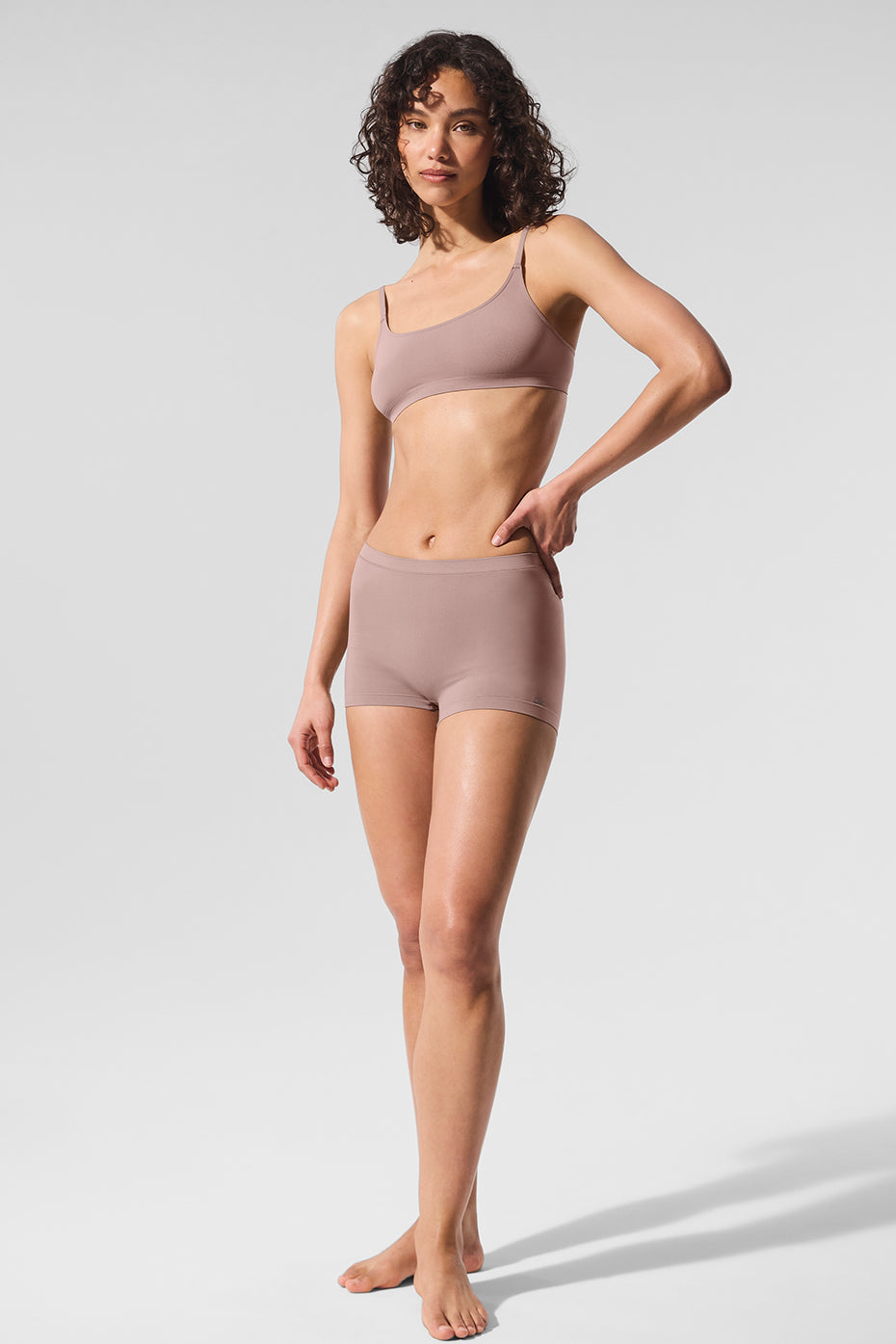Sheer Glow Boyshort - Taupe - Image 5