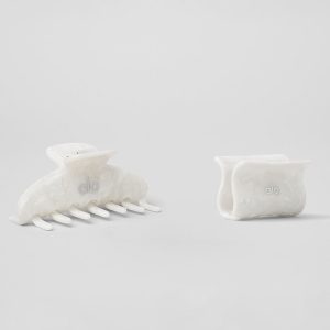 Effortless Claw Clip (2-Pack) - White Pearl