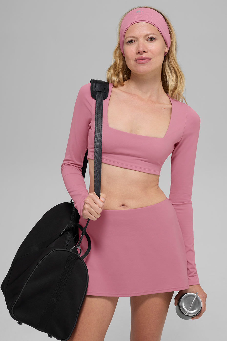 ALO Softsculpt Wide Headband - Pink Wild Rose - Image 3