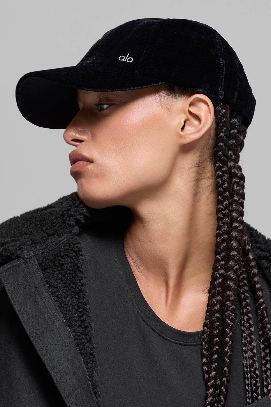 Velvet Off-Duty Cap - Black - Image 2