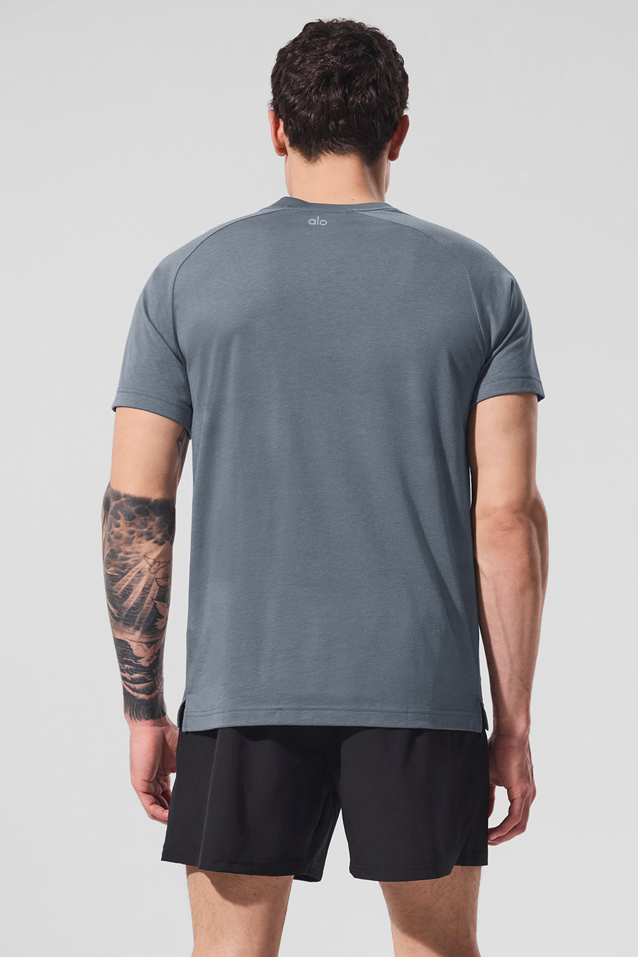 Triumph Raglan Tee - Steel Grey - Image 2