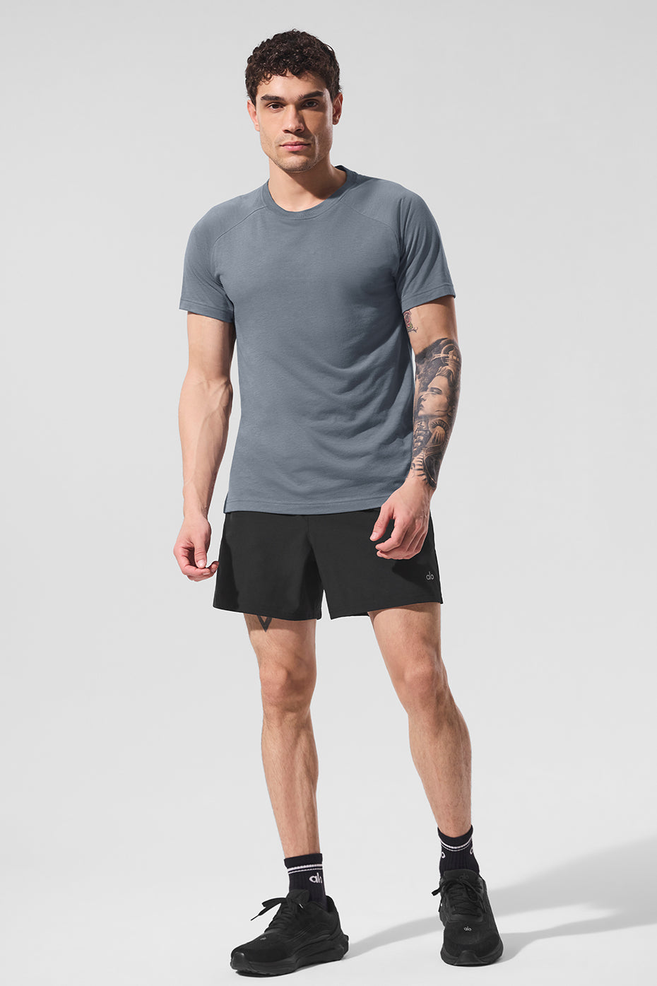 Triumph Raglan Tee - Steel Grey - Image 4