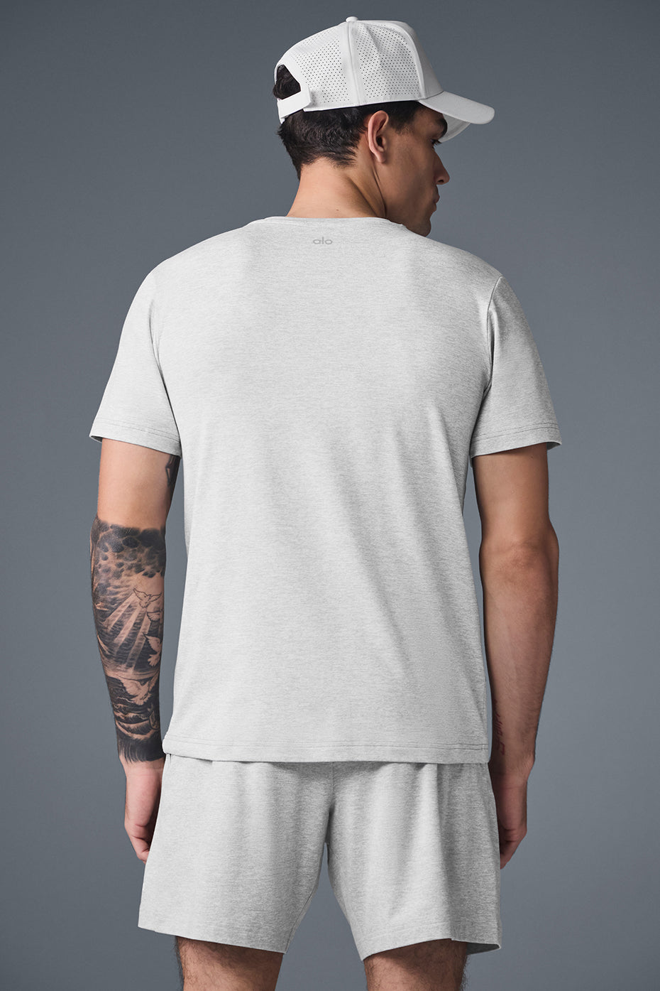 Conquer Reform Crewneck Short Sleeve - Athletic Heather Grey - Image 3