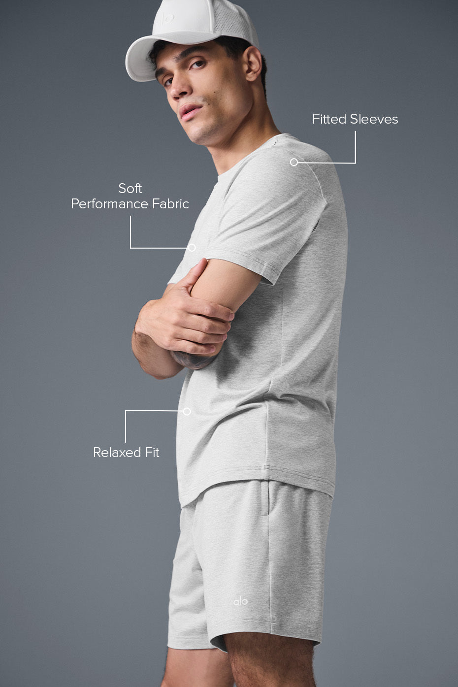 Conquer Reform Crewneck Short Sleeve - Athletic Heather Grey - Image 2