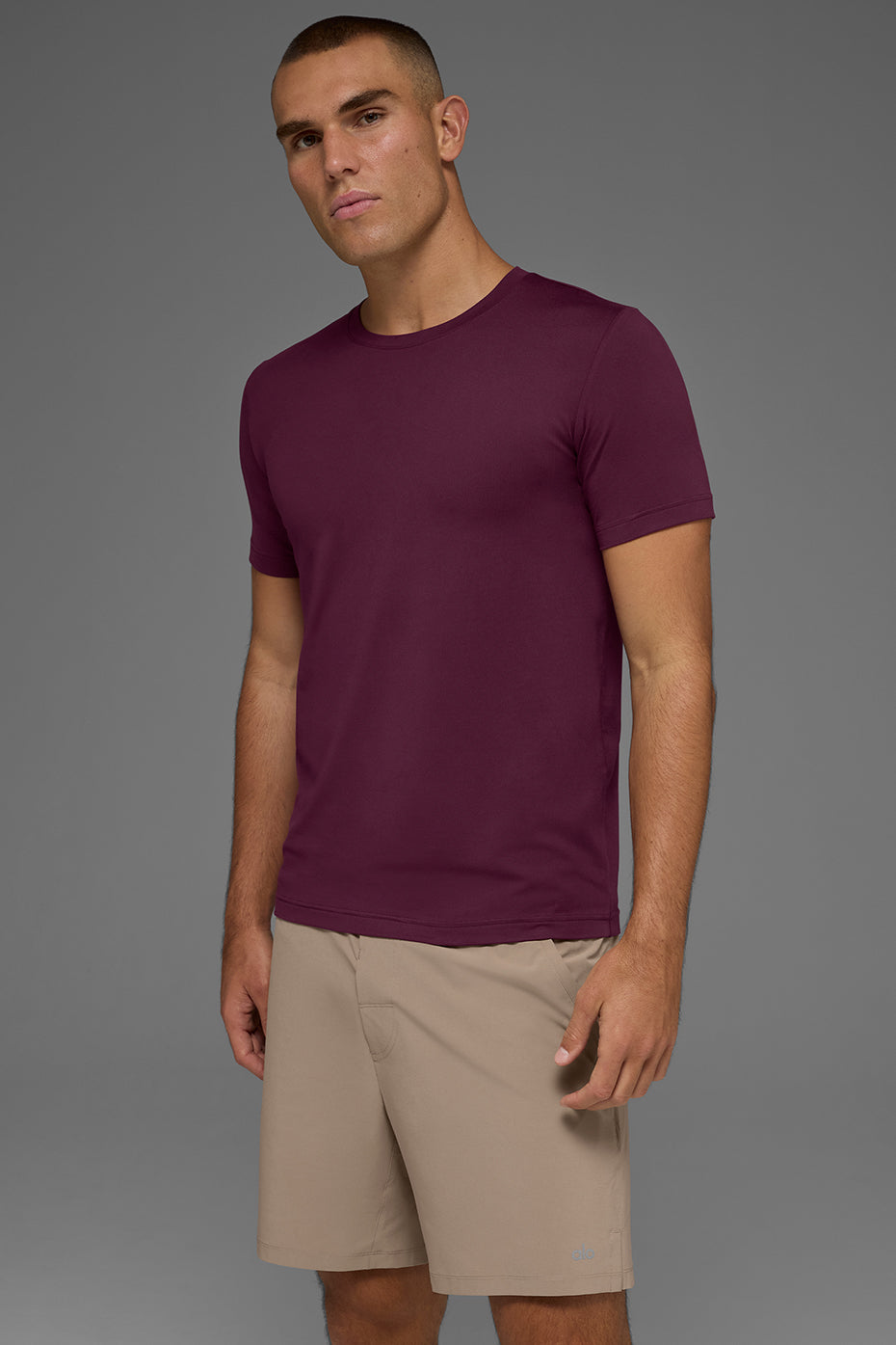 Conquer Reform Crewneck Short Sleeve - Burgundy - Image 2