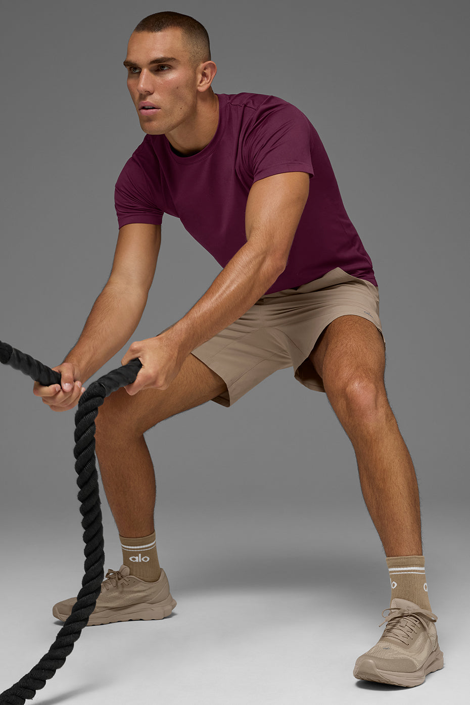 Conquer Reform Crewneck Short Sleeve - Burgundy - Image 6