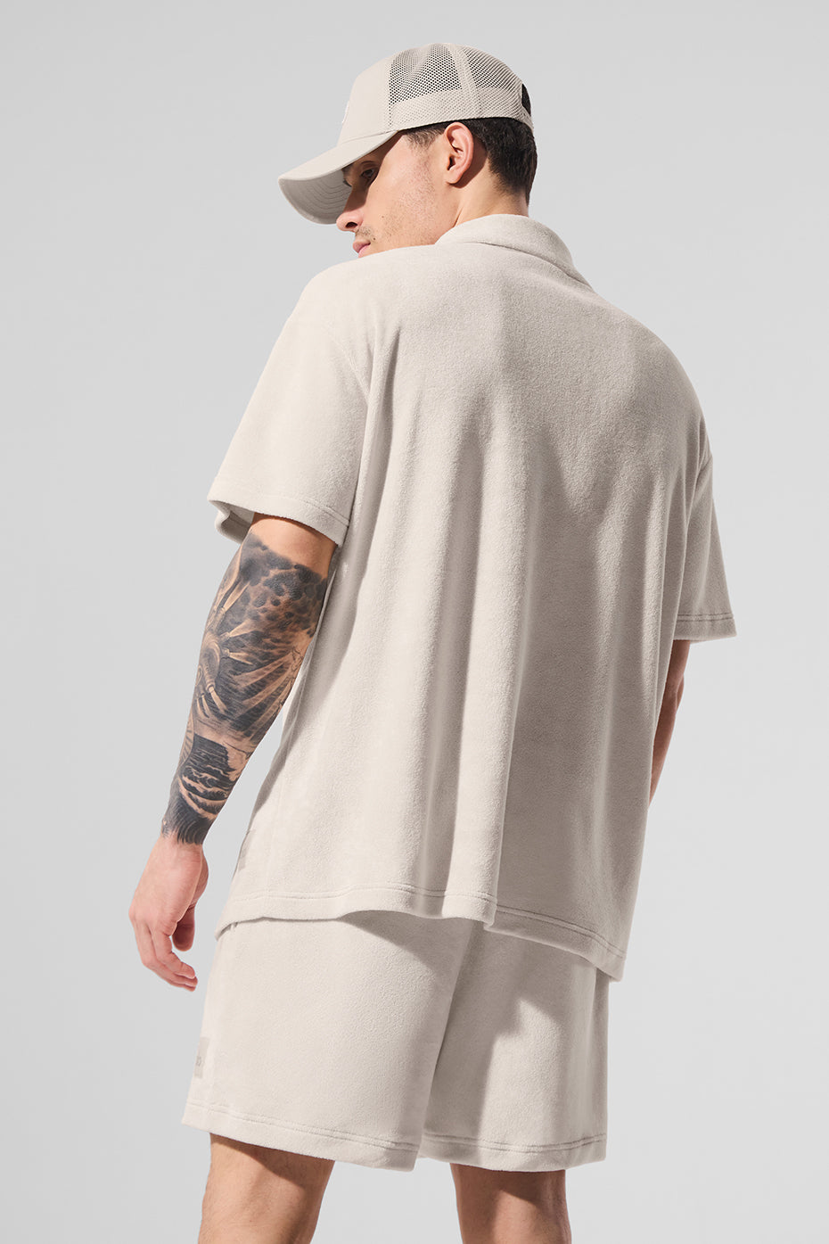 Coastal Terry Button Up - Bone - Image 2