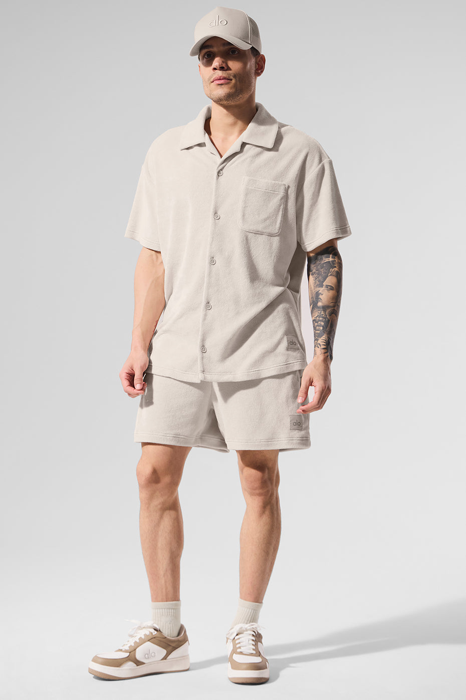 Coastal Terry Button Up - Bone - Image 4