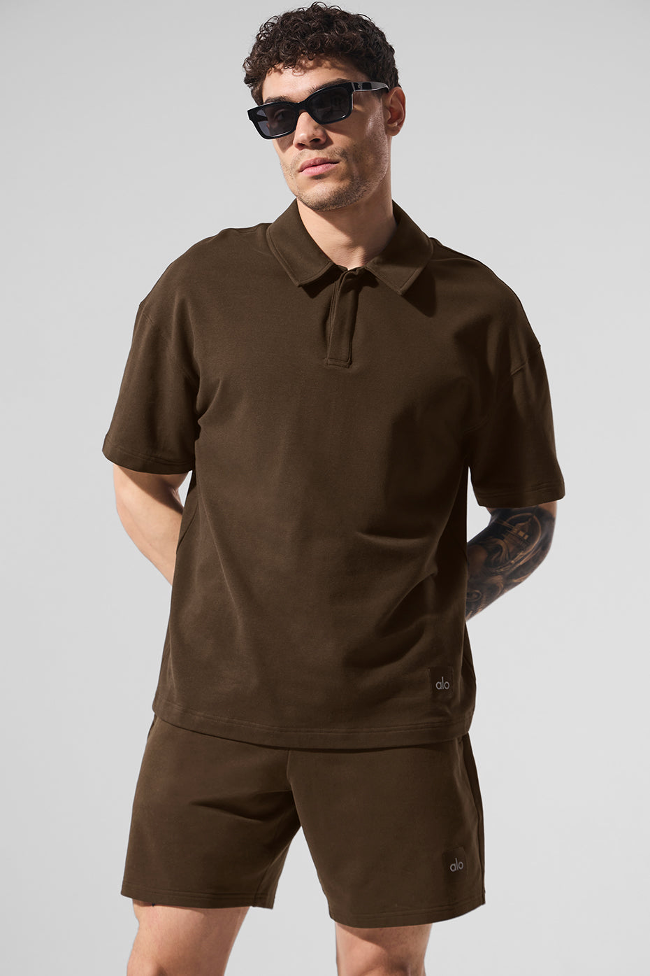 Double Take Short Sleeve Polo - Espresso - Image 4