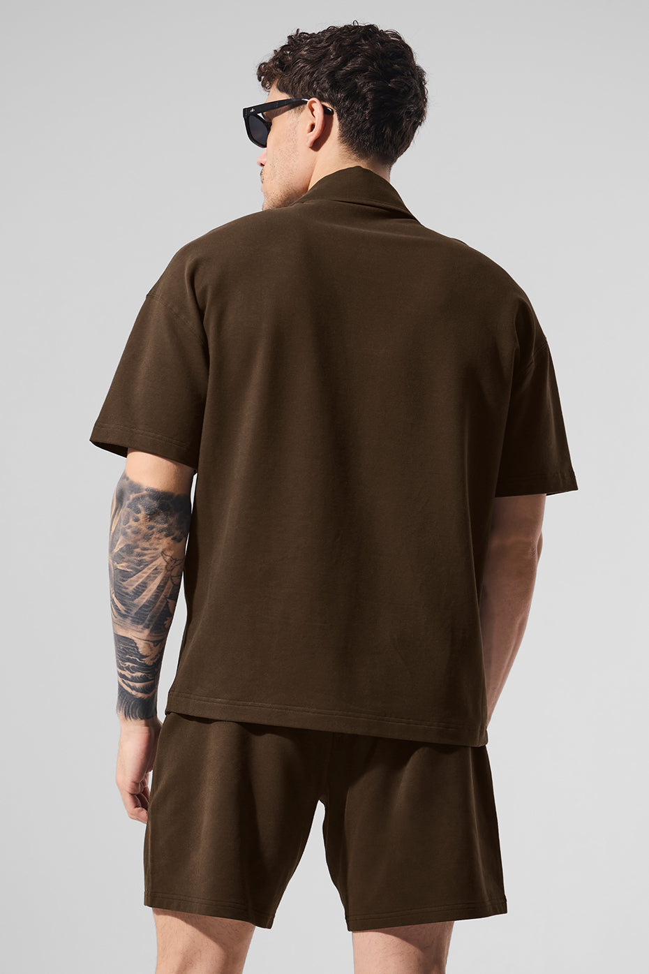 Double Take Short Sleeve Polo - Espresso - Image 3