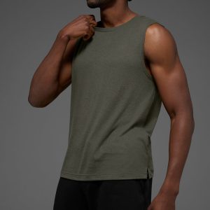 The Triumph Muscle Tank - Stealth Green