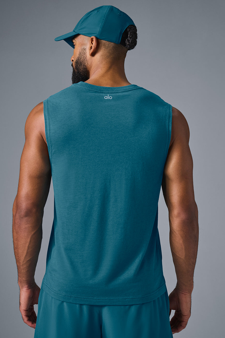The Triumph Muscle Tank - Oceanic Teal - Image 2