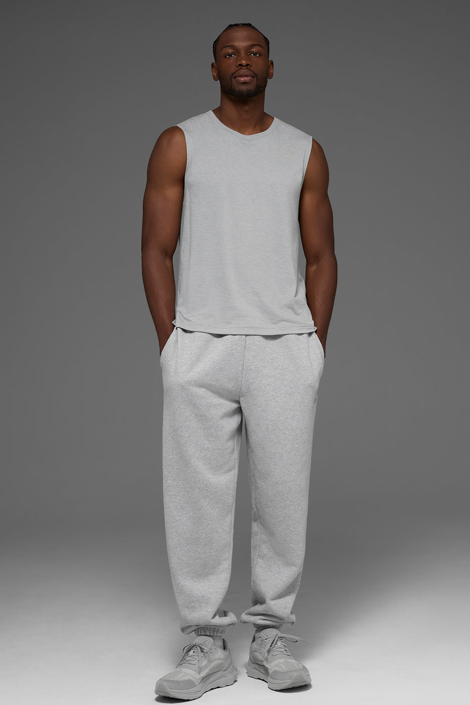 The Triumph Muscle Tank - Athletic Heather Grey - Image 3