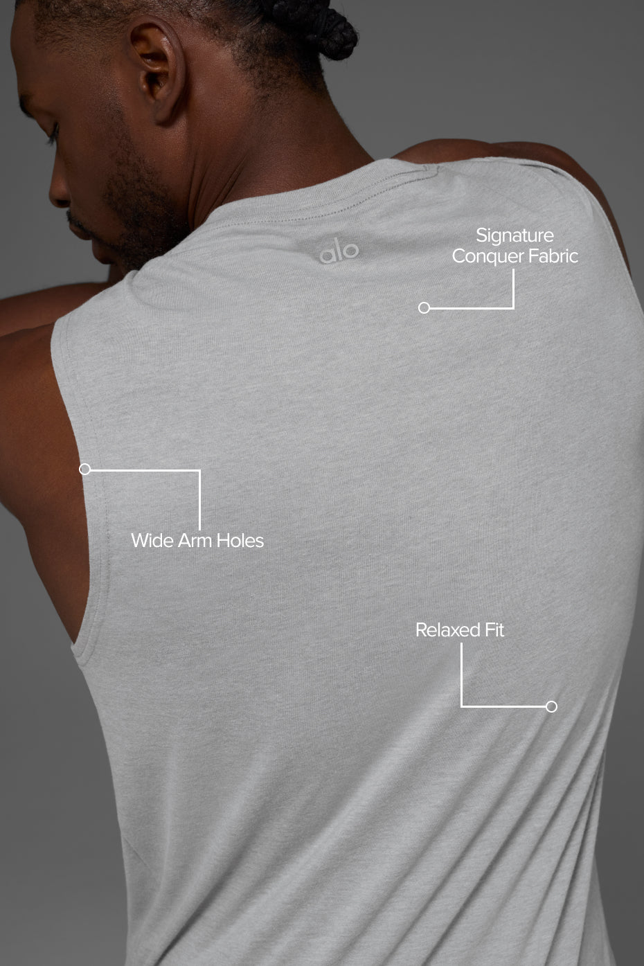 The Triumph Muscle Tank - Athletic Heather Grey - Image 2