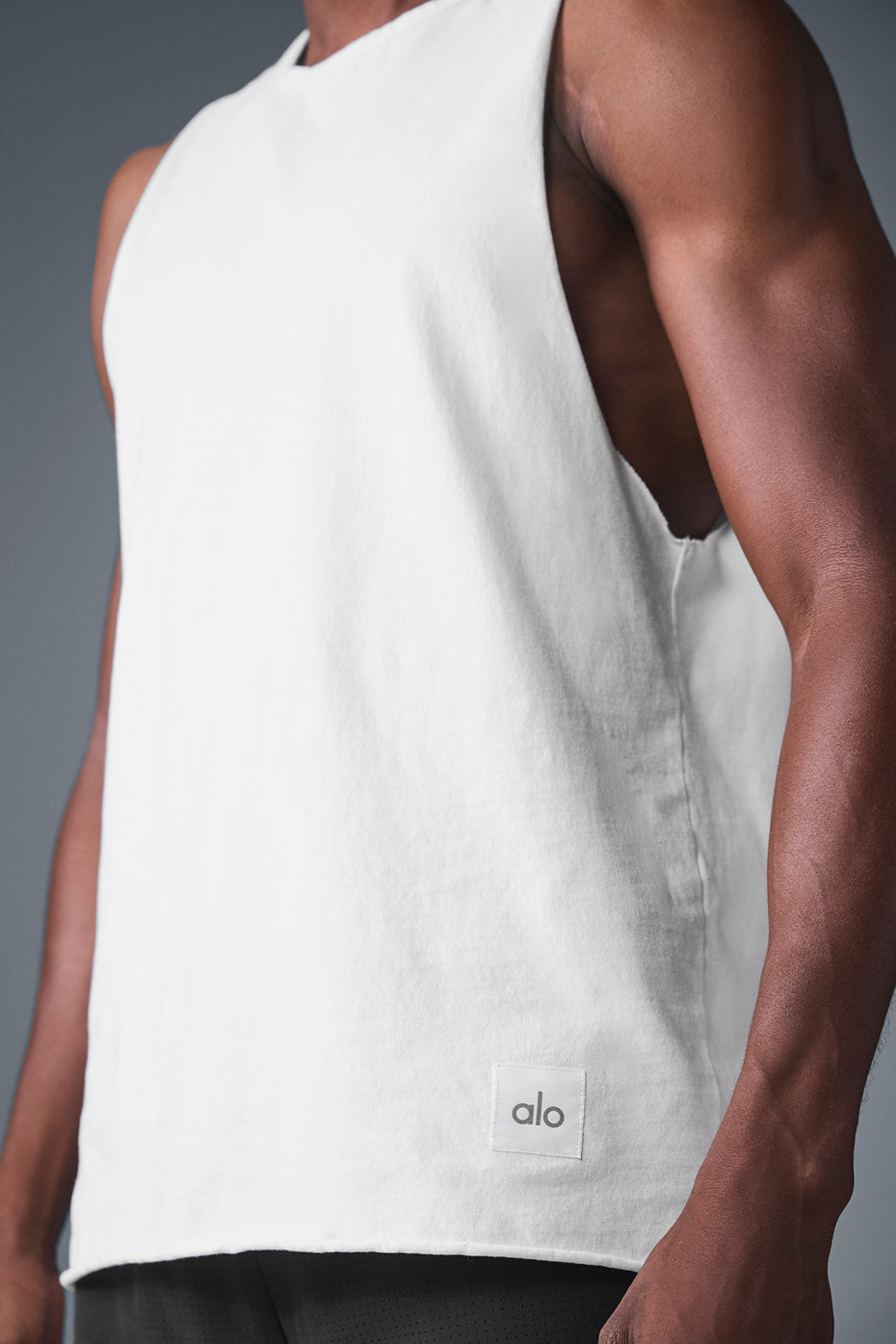 Society Raw Edge Tank - White - Image 4