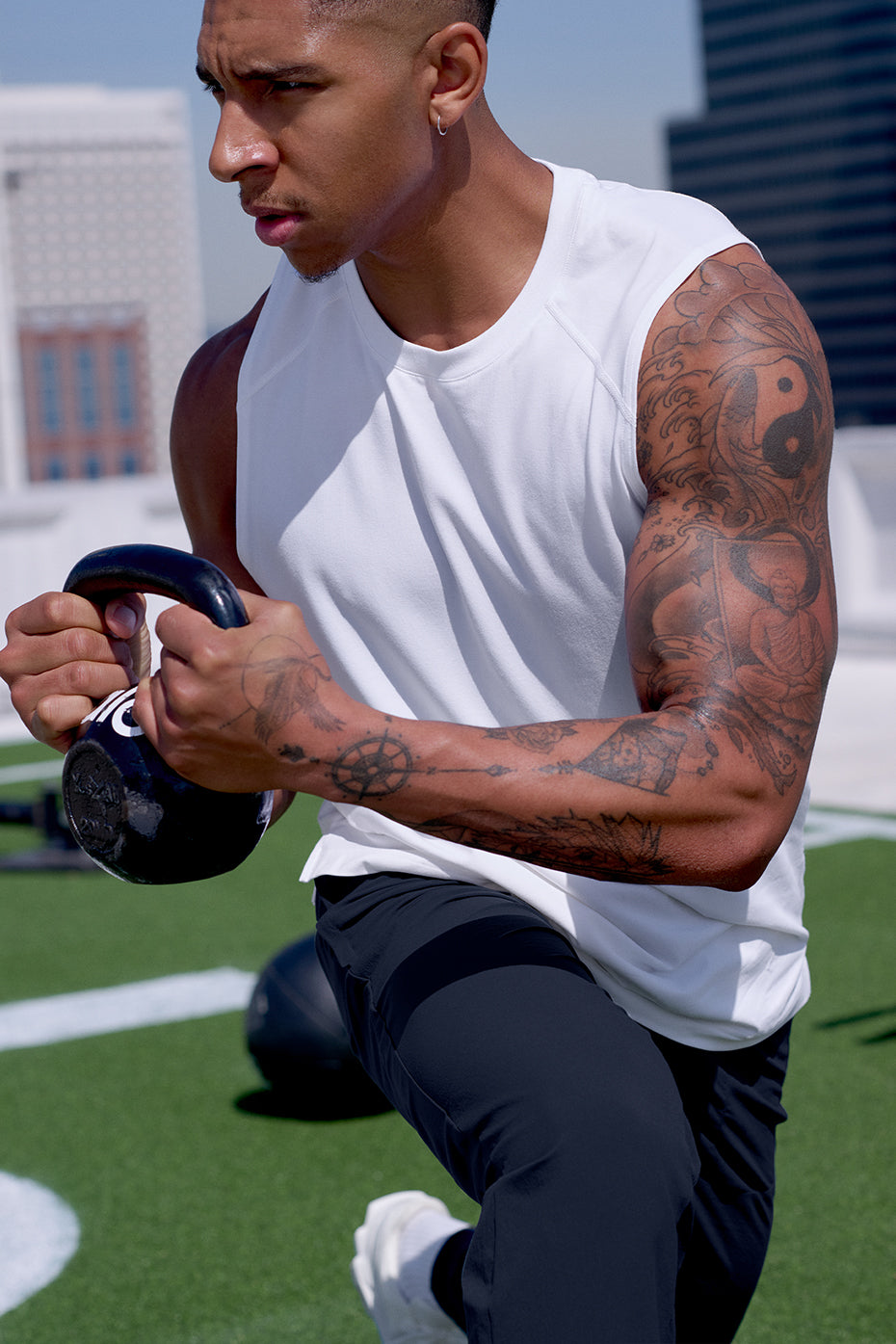 ALO Vapor Muscle Tank - White - Image 5