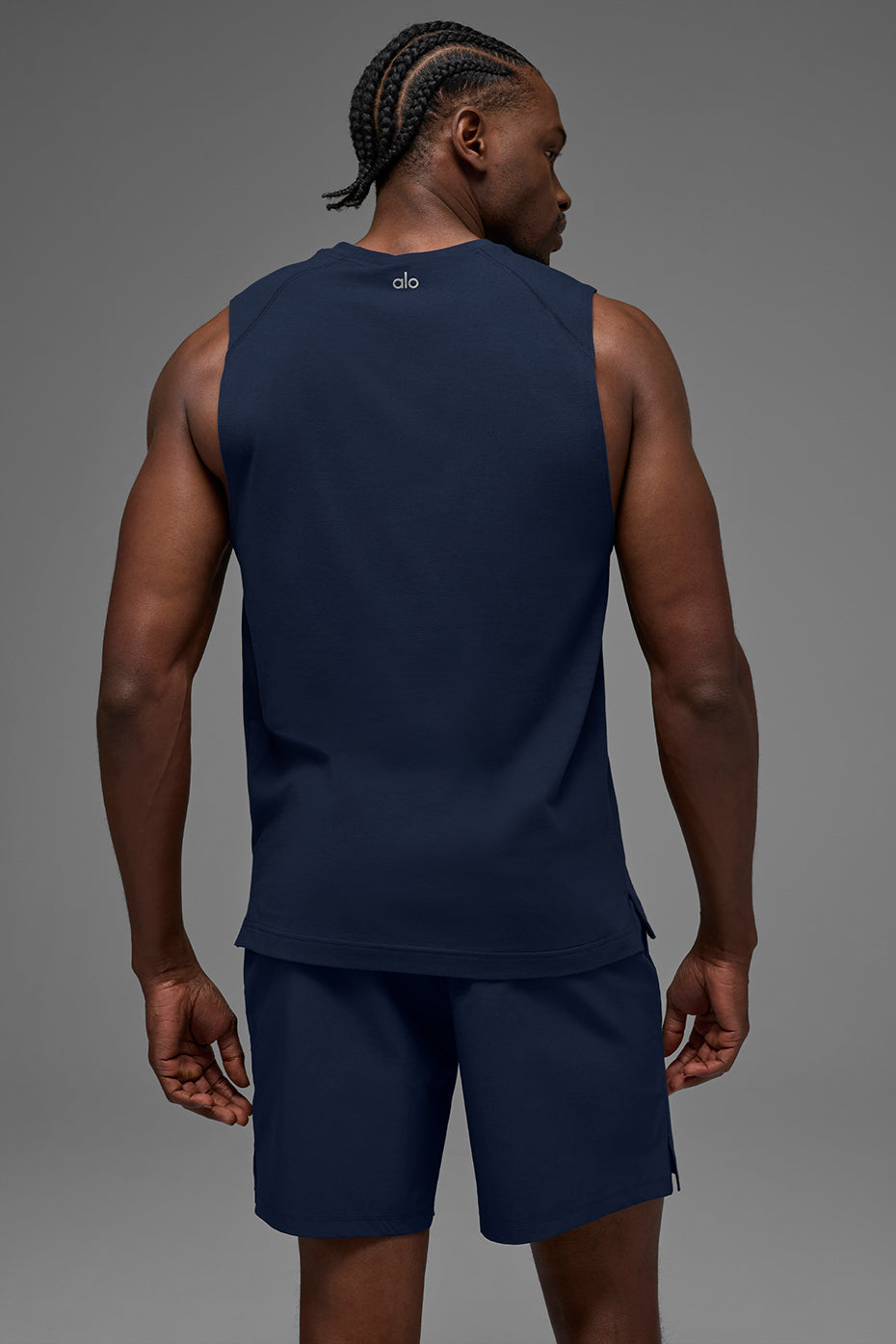 ALO Vapor Muscle Tank - Navy - Image 3