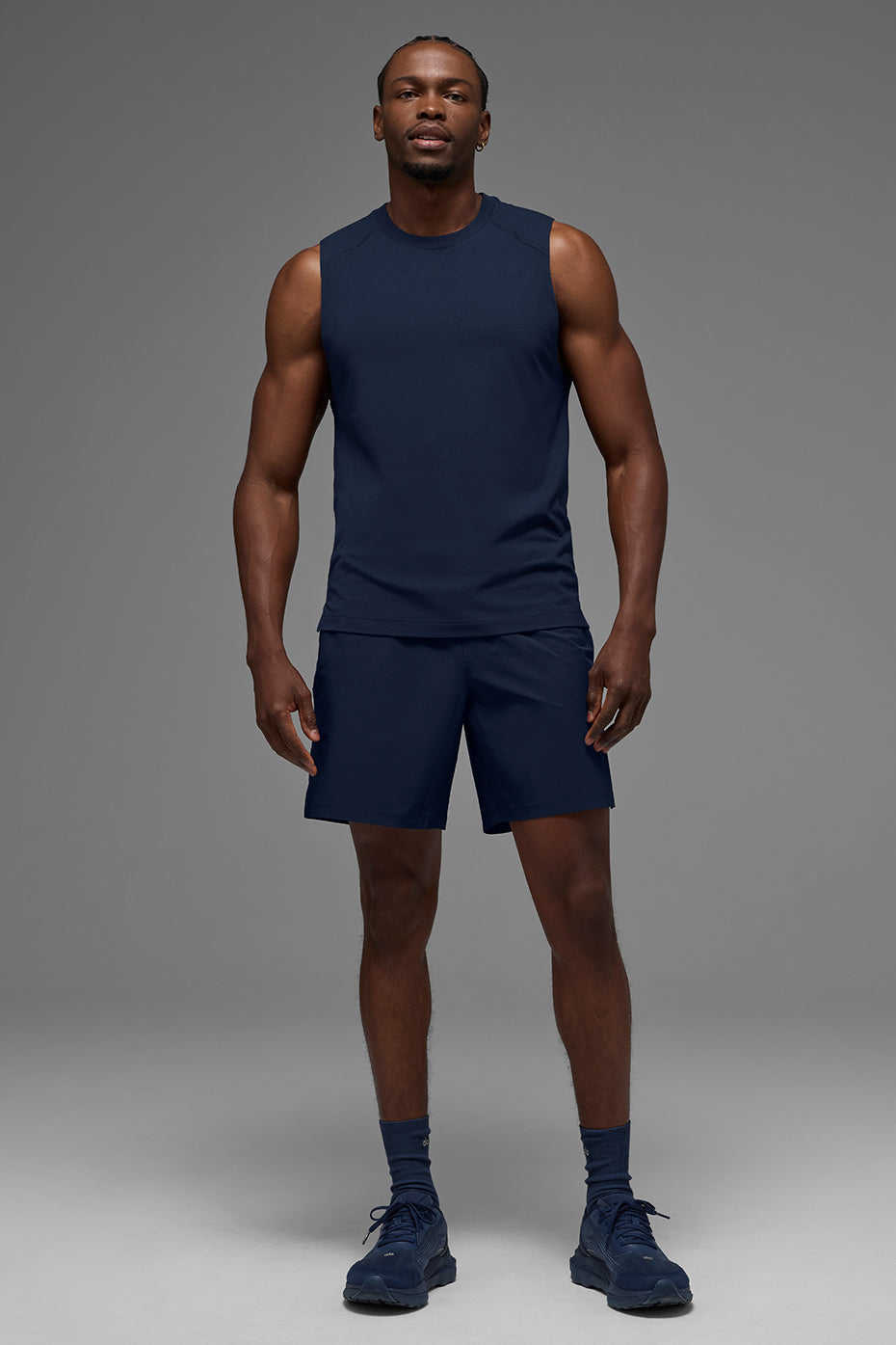 ALO Vapor Muscle Tank - Navy - Image 4