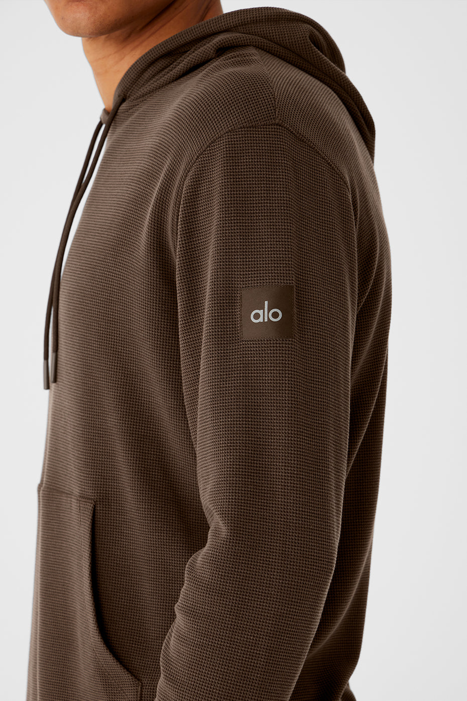 Micro Waffle Fast Break Hoodie - Espresso - Image 4