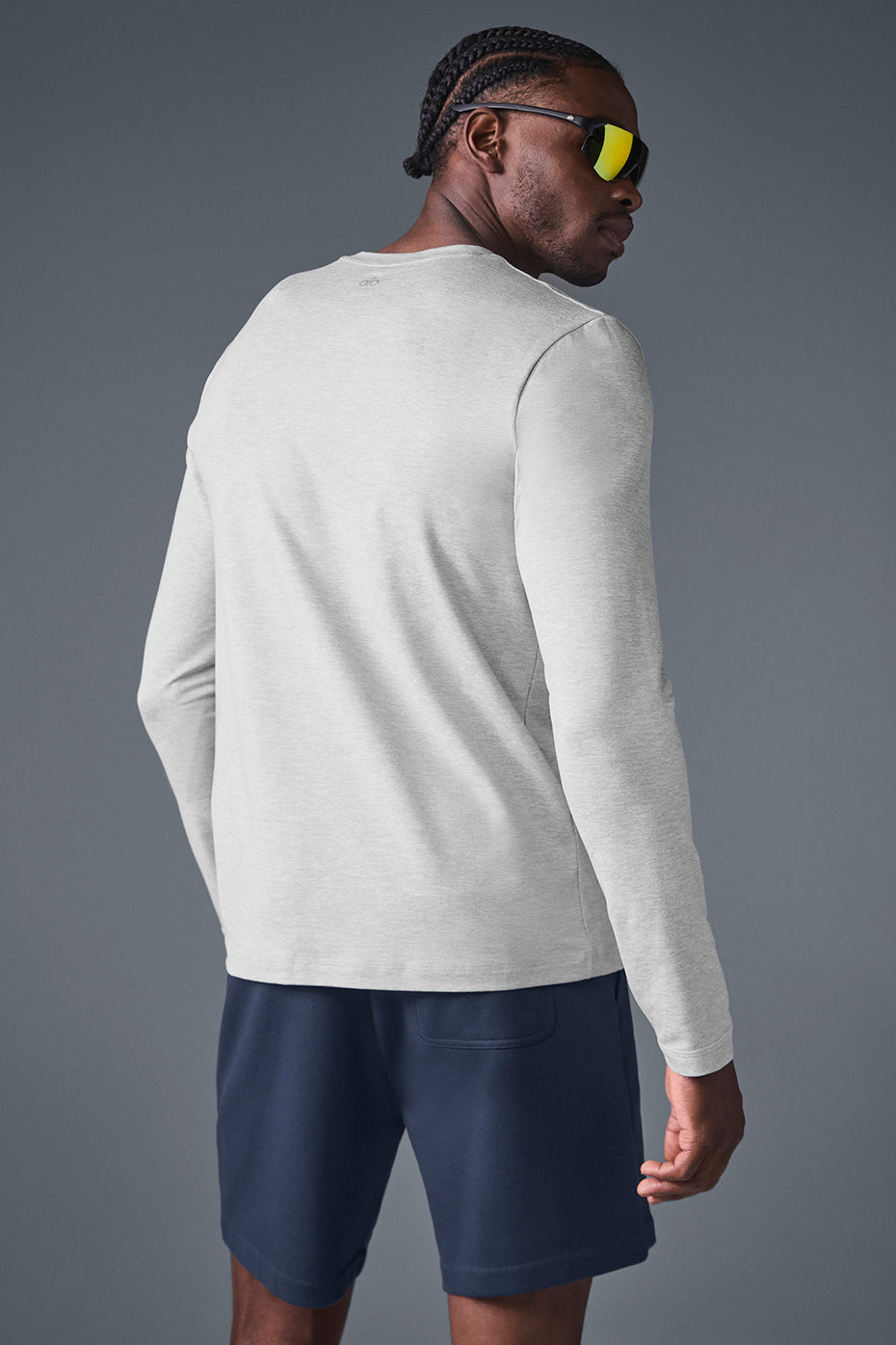 Conquer Reform Crewneck Long Sleeve - Athletic Heather Grey - Image 3