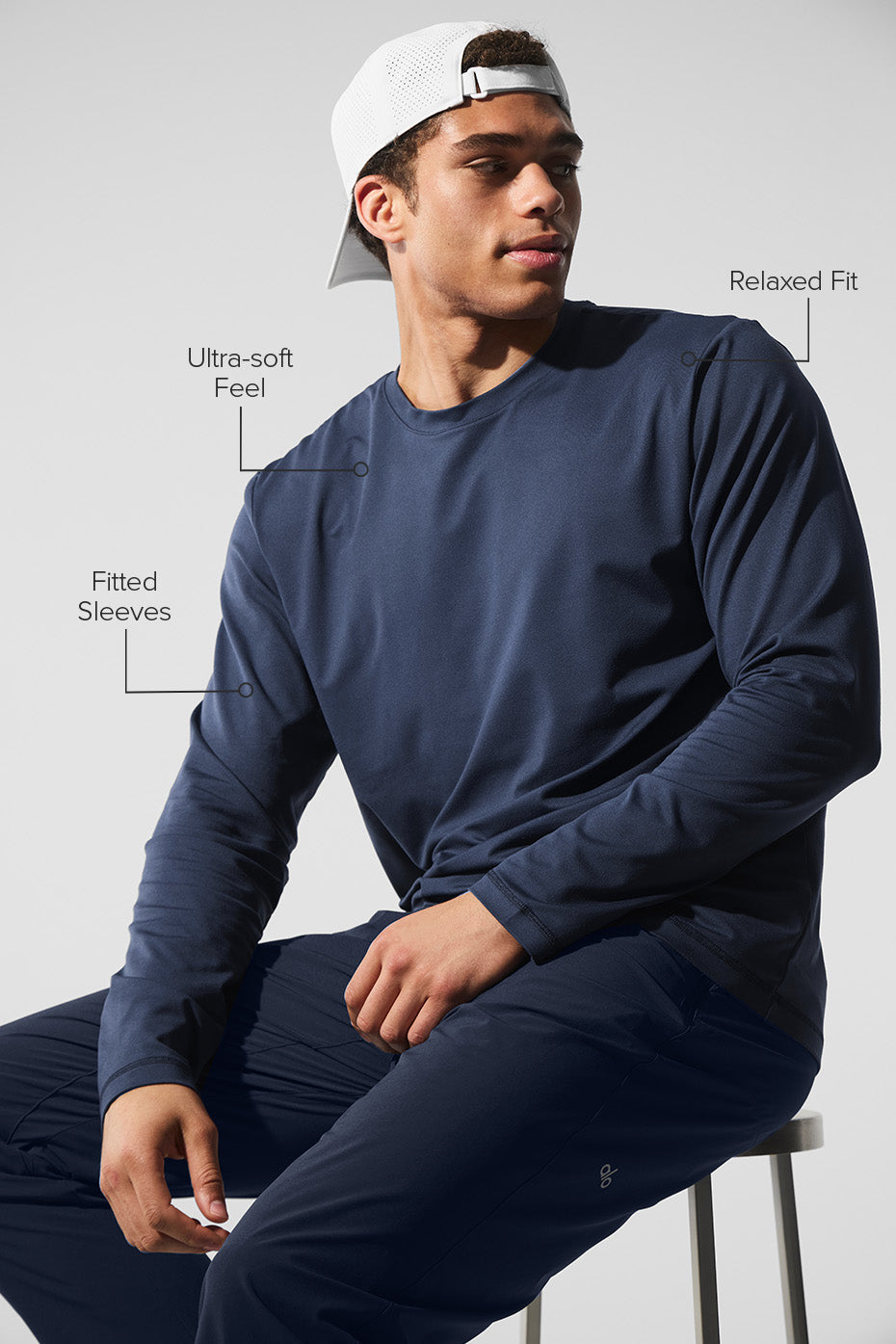 Conquer Reform Crewneck Long Sleeve - Navy - Image 2