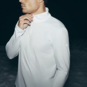 Conquer 1/4 Zip Reform Long Sleeve - White