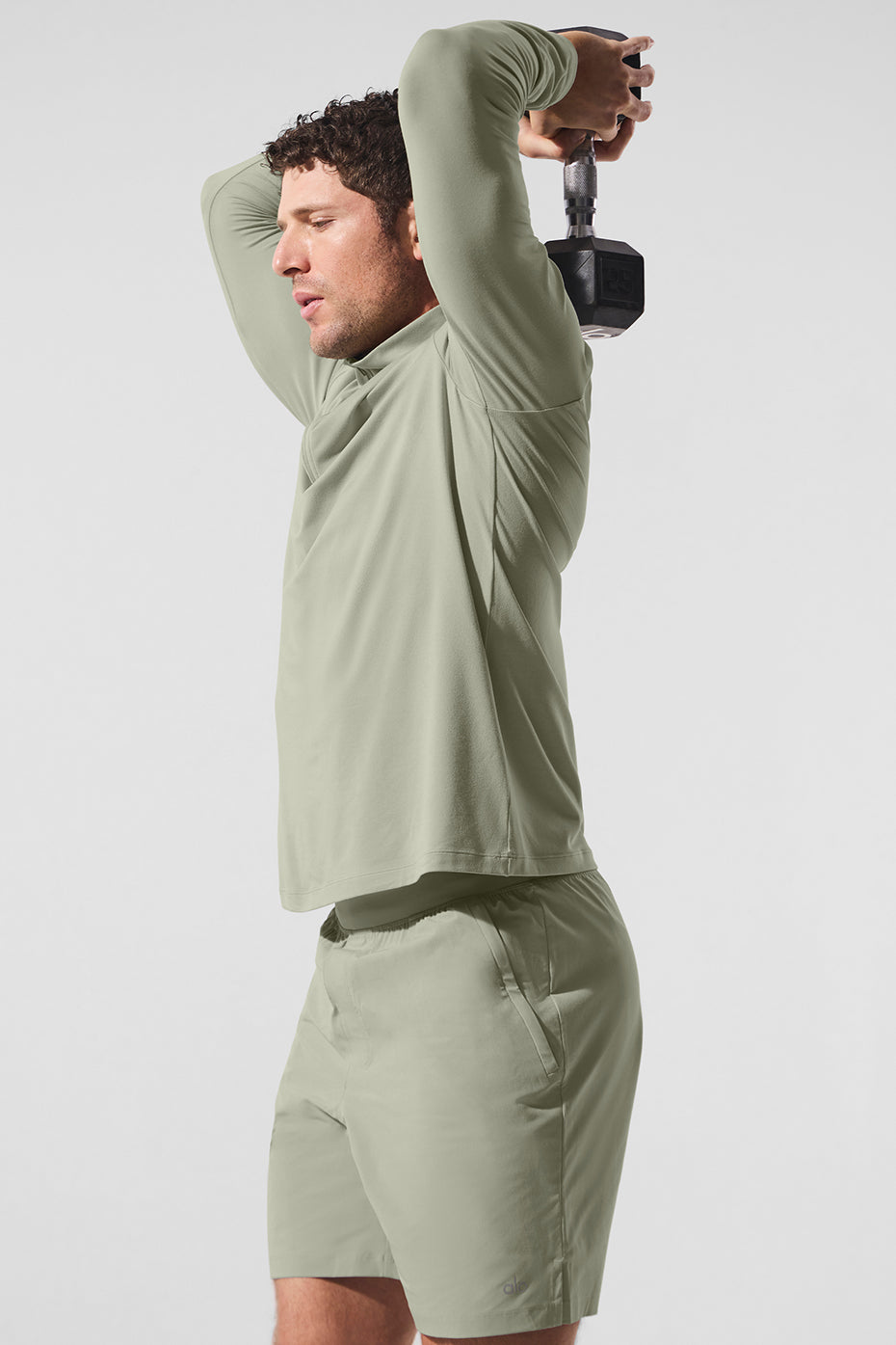 Conquer 1/4 Zip Reform Long Sleeve - Limestone - Image 3