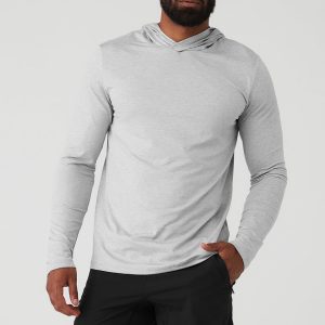 Conquer Reform Long Sleeve With Hood - Athletic Heather Grey