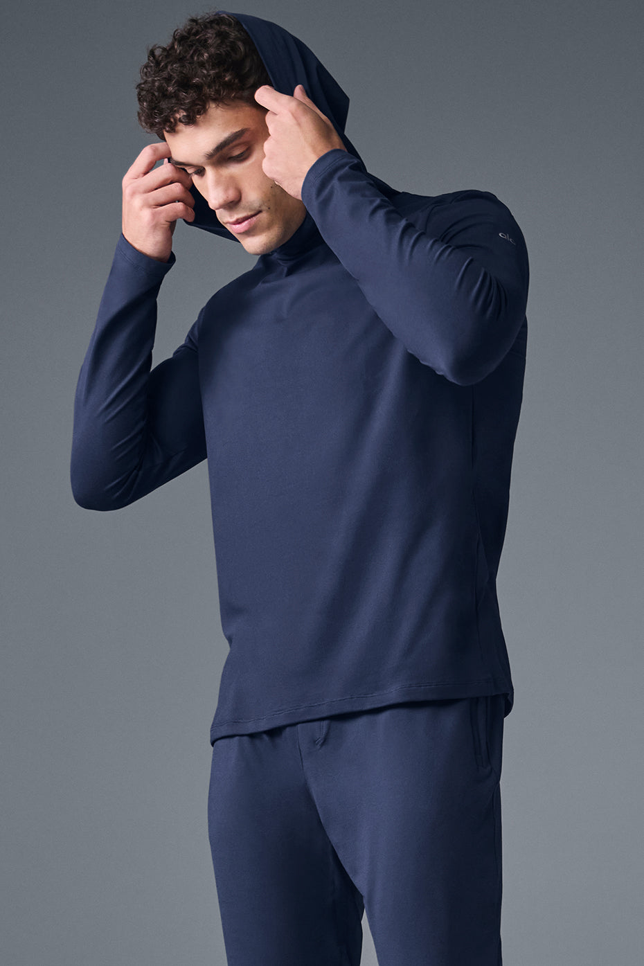 Conquer Reform Long Sleeve With Hood - Navy - Image 5