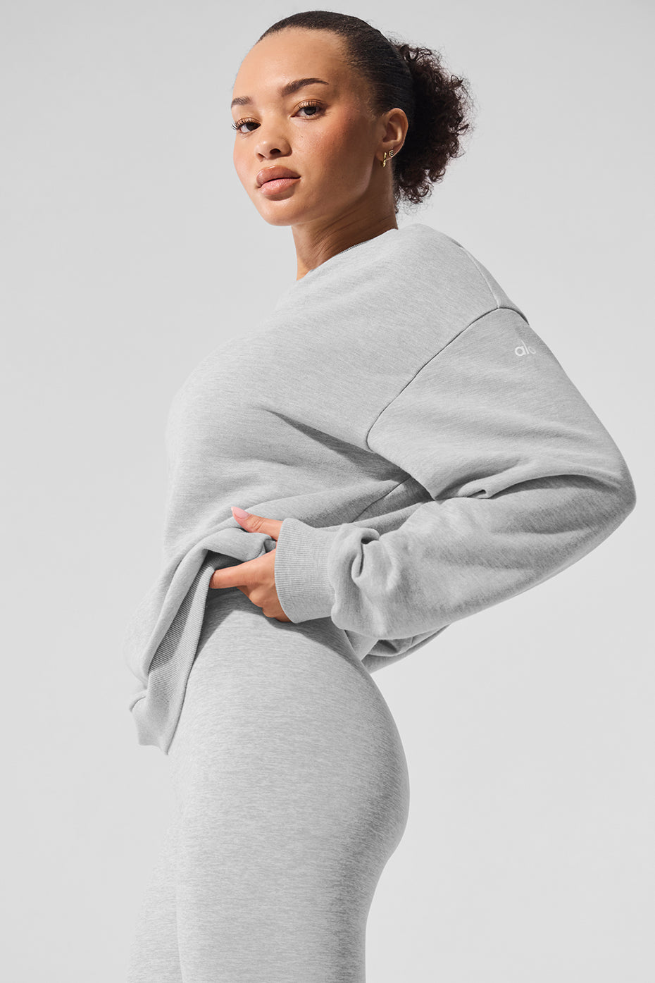 Chill Crew Neck Pullover - Athletic Heather Grey - Image 4